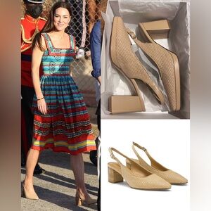 Russell & Bromley Slingback Pump in Natural Raffia- ASO Kate Middleton Royal -39